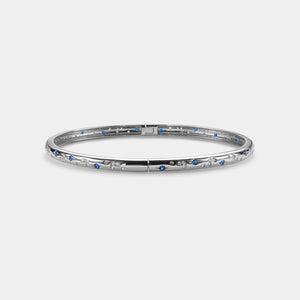 Blue Moon Star Stacking Bangle Bracelet