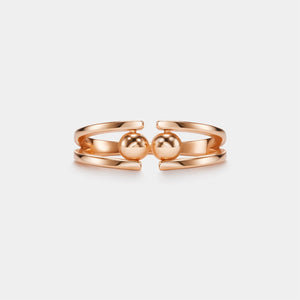 Dainty Gold Bead Fidget Spinner Ring