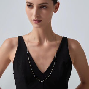 Turkish Evil Eye Sprinkle Pendant Necklace