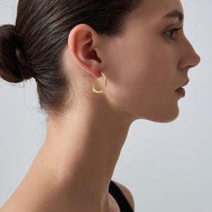 Dachshund Dog Statement Hoop Earrings