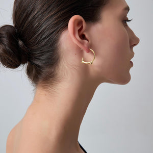 Dachshund Dog Statement Hoop Earrings