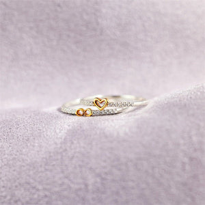 Infinity Mobius Heart Stacking Thin Ring - Perimade & Co.