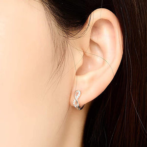 Infinity Mobius Huggie Hoop Earrings - Perimade & Co.
