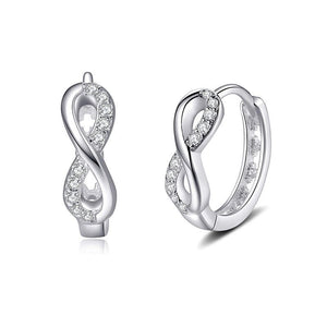Infinity Mobius Huggie Hoop Earrings - Perimade & Co.