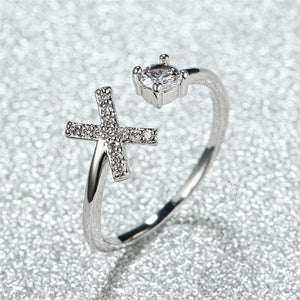 Initial Letter Adjustable Stacking Ring - Perimade & Co.