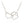 A collection of Interlock Dog Paw Heart Pendant Necklaces in silver and gold colors displayed on a dark background.