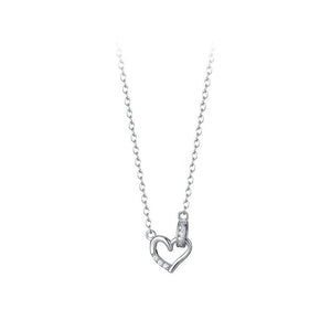 Interlocking Heart Ring Pendant Necklace - Perimade & Co.