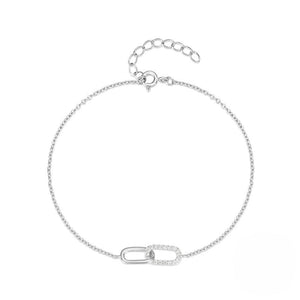 Interlocking Paperclip Link Charm Bracelet - Perimade & Co.