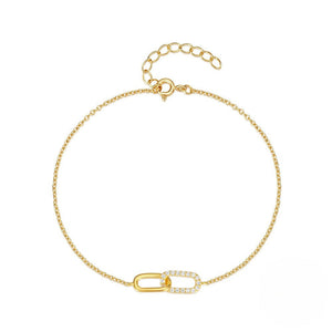 Interlocking Paperclip Link Charm Bracelet - Perimade & Co.
