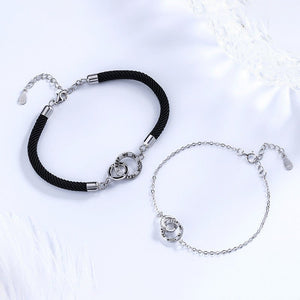 Interlocking Ring Couple Matching Bracelet - Perimade & Co.