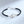 A matching set of interlocking ring bracelets, one with a black cord and another with a silver chain, laid on a white surface.