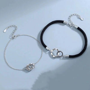 Interlocking Ring Couple Matching Bracelet - Perimade & Co.
