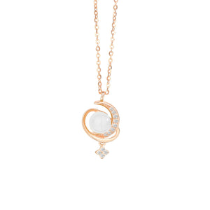 Jade Planet Moon Star Pendant Necklace - Perimade & Co.