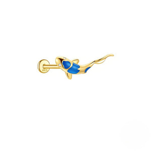 Japanese Enamel Koi Fish Stud Earrings - Perimade & Co.