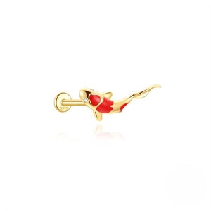 Japanese Enamel Koi Fish Stud Earrings - Perimade & Co.