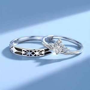 Knight Princess Couple Matching Band Ring - Perimade & Co.