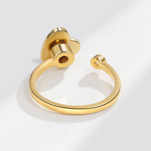 Ladybug Heart Anxiety Fidget Spinner Ring - Perimade & Co.