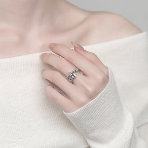 Layered Anxiety Fidget Spinner Statement Ring - Perimade & Co.