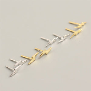 Lightning Bolt Thunderbolt Stud Earrings - Perimade & Co.