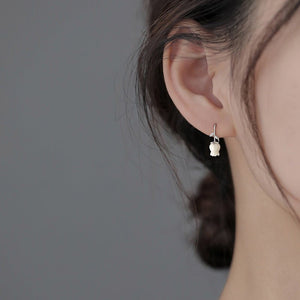 Lily Of The Valley Flower Hook Drop Earrings - Perimade & Co.