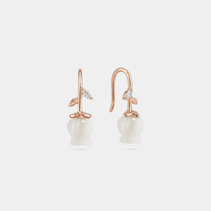 Lily Of The Valley Flower Hook Drop Earrings - Perimade & Co.