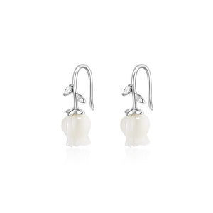 Lily Of The Valley Flower Hook Drop Earrings - Perimade & Co.