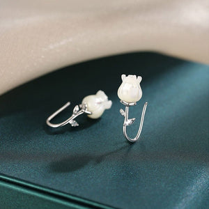 Lily Of The Valley Flower Hook Drop Earrings - Perimade & Co.