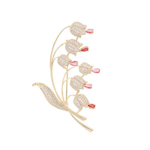 Lily Of Valley Flower Statement Brooch - Perimade & Co.