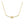 Love Knot Half Pave CZ Curved Bar Necklace - Perimade & Co.
