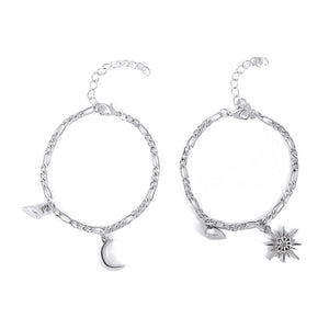 Magnetic Heart Sun Moon Couple Bracelet - Perimade & Co.