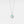 Necklace with a round pendant featuring a colorful gemstone on a light gray background