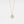 Necklace with a round pendant featuring a mountain design on a light gray background