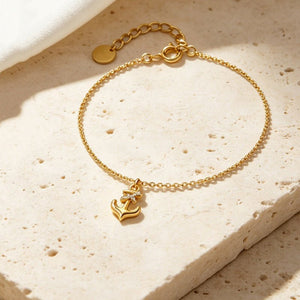 Minimalist Anchor Wrap Rope Charm Bracelet - Perimade & Co.