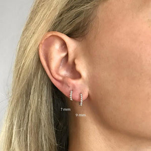 Minimalist Bead Huggie Hoop Earrings - Perimade & Co.