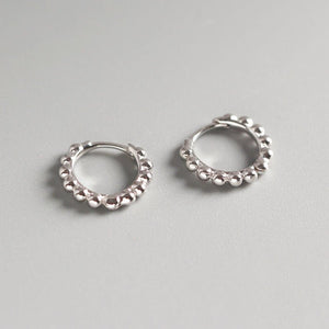 Minimalist Bead Huggie Hoop Earrings - Perimade & Co.