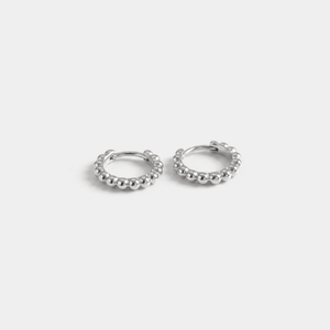 Minimalist Bead Huggie Hoop Earrings - Perimade & Co.