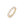 Gold ring with clear gemstones on a white background