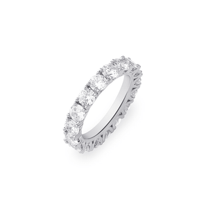 Diamond ring on a white background