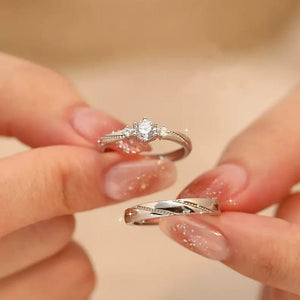 Minimalist Couple Matching Stacking Ring - Perimade & Co.
