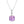 Minimalist Cushion Gemstone Charm Necklace - Perimade & Co.