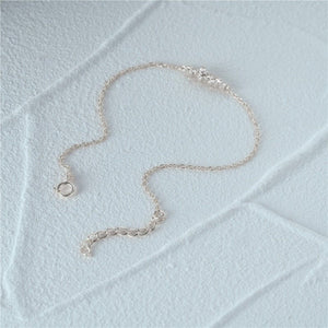 Minimalist CZ Organic Cluster Chain Bracelet - Perimade & Co.