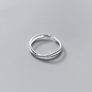 Minimalist Dual Row Layer Bead Stacking Ring - Perimade & Co.