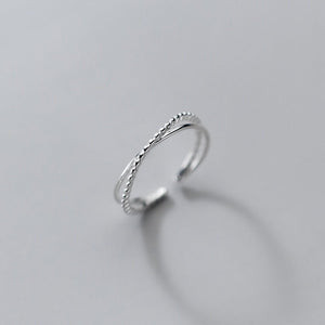 Minimalist Dual Row Layer Bead Stacking Ring - Perimade & Co.
