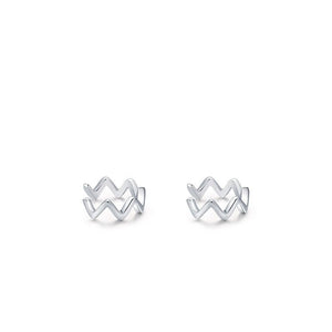 Minimalist Geometric Wave Clip-On Earrings - Perimade & Co.