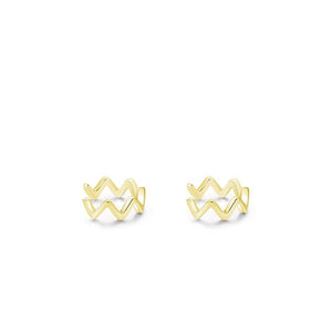 Minimalist Geometric Wave Clip-On Earrings - Perimade & Co.