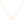 Gold necklace with a small cross pendant on a white background