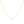 Gold necklace with a small cross pendant on a white background