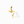 Gold snake-shaped earring on a white background