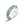 Minimalist Green Moss Agate Inlay Band Ring - Perimade & Co.