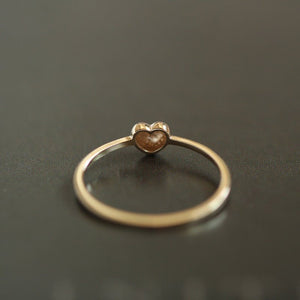 Minimalist Heart Stacking Thin Band Ring - Perimade & Co.